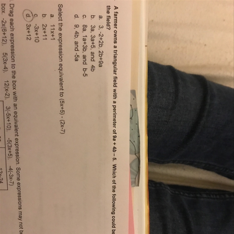 Please help me! :^) I need help with #8. It says: A farmer owns a triangular field-example-1