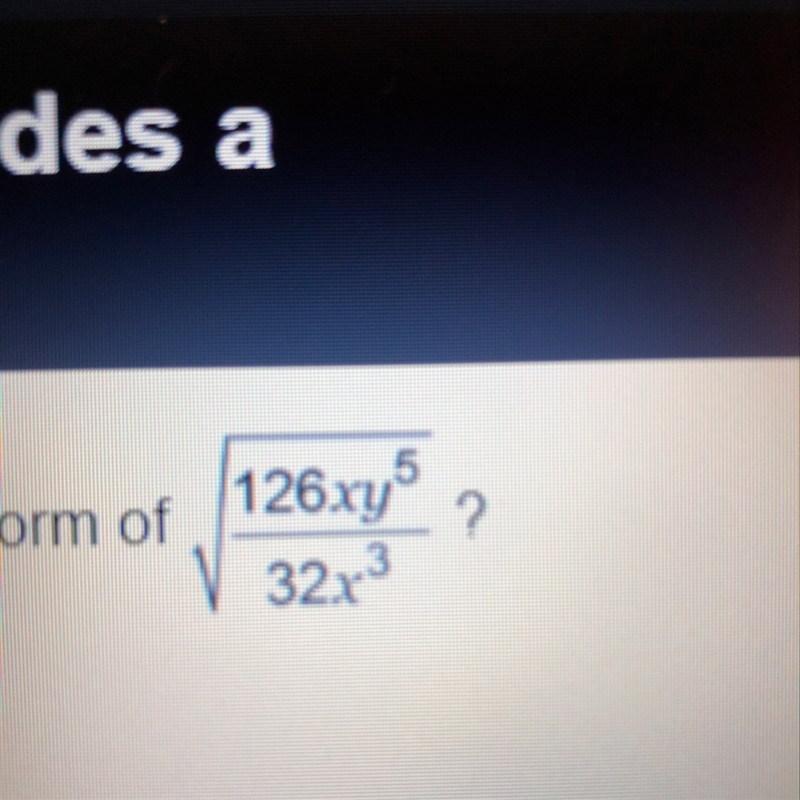 What is the simplest form of square root of-example-1