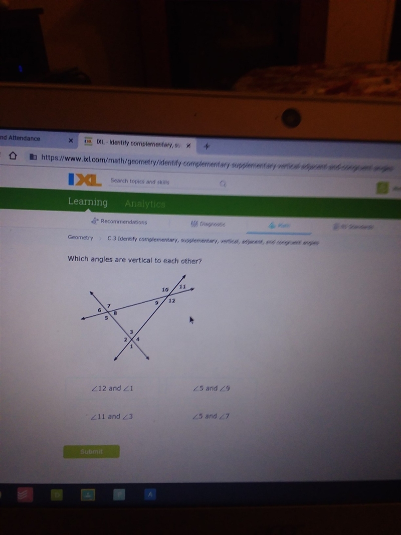 What angles are vertical to each other-example-1