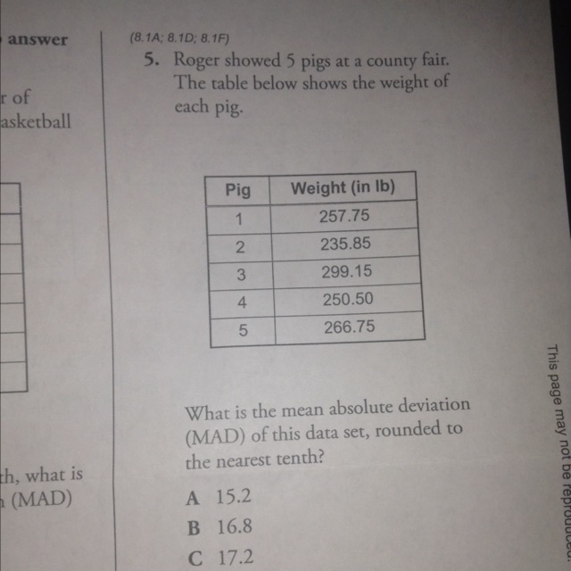 Can anyone help me I don't understand (explain) A.15.2 B:16.8 C:17.2 D:85.8-example-1