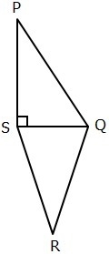 In the figure below, triangle QRS is isosceles. Note: picture not drawn to scale If-example-1