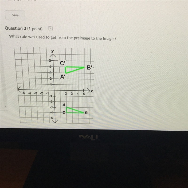 Please I need help on this A (X,y) - (x+6,y) B (x,y) - ( x,-y)-example-1