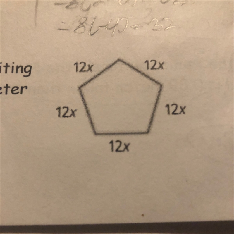 The perimeter of this Pentagon-example-1