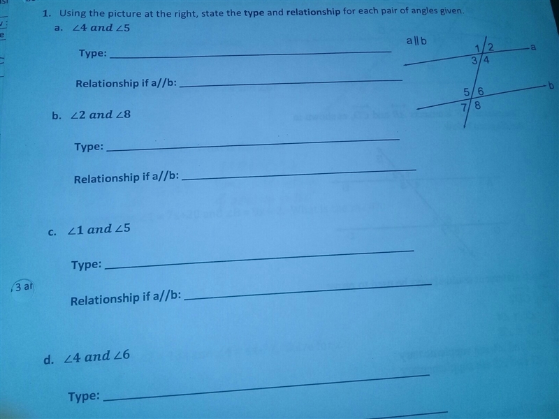 What are the angles type and relation...??-example-1