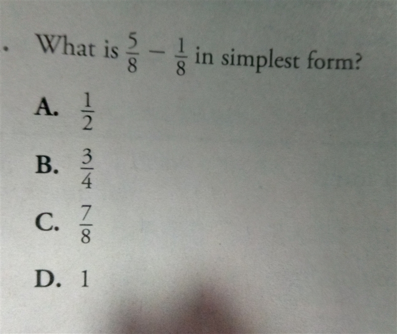 What is 5/8 - 1/8 in simplest form-example-1