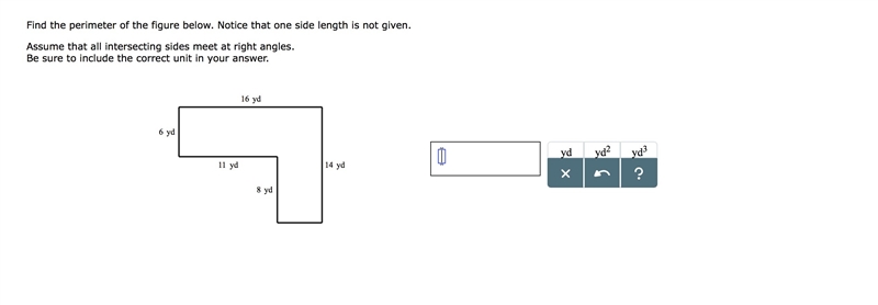 Find the perimeter of the figure below.-example-1