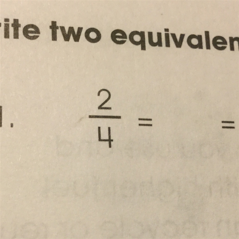 Write to equivalent fraction for the fraction-example-1