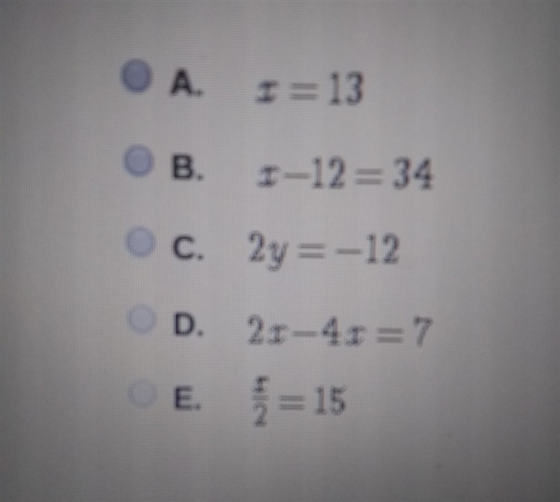 Which equation represents a function?-example-1