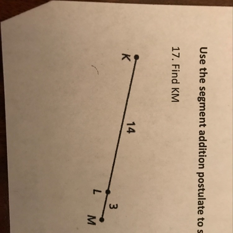 Use the segment addition postulate to solve for the missing measurement-example-1