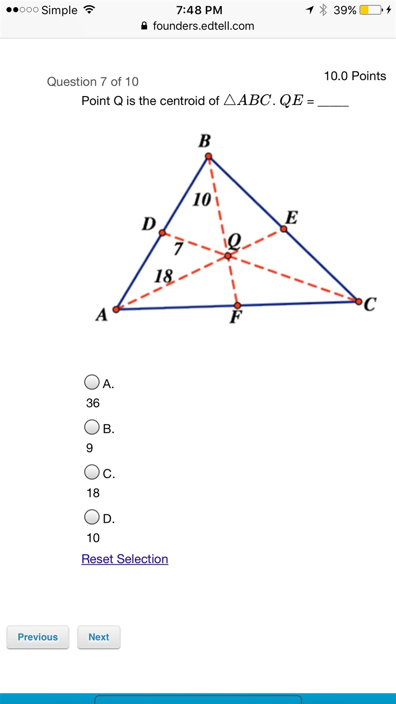 Geometry math question no Guessing and Please show work thank you-example-1