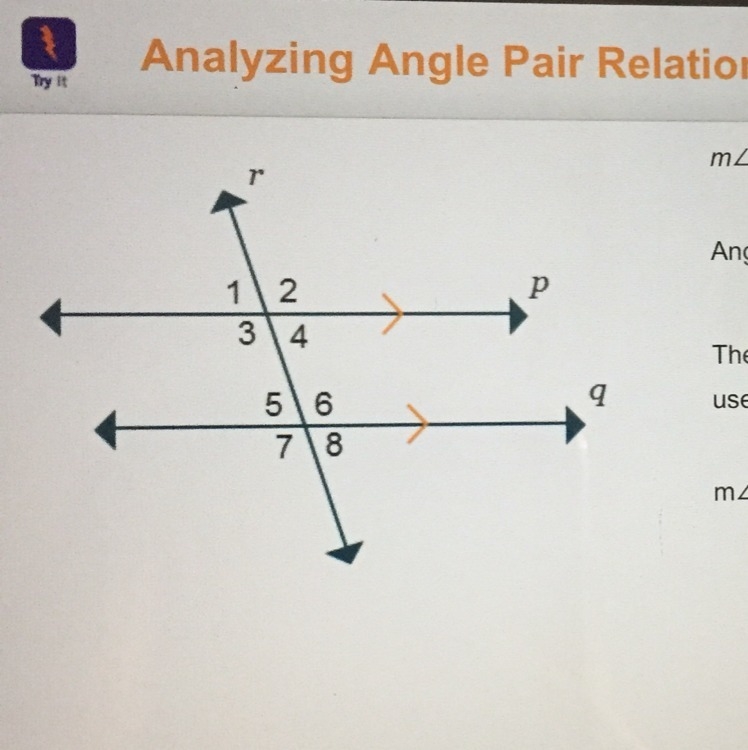 M<3 is (3x + 4) and m<5 is (2x +11) Angles 3 and 5 are _____ A. Alternate interior-example-1