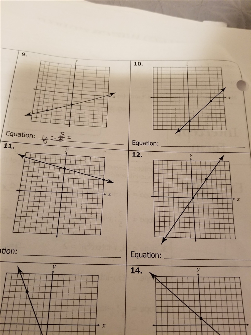 I don't really understand slope intercept form and i have to figure the equation out-example-1