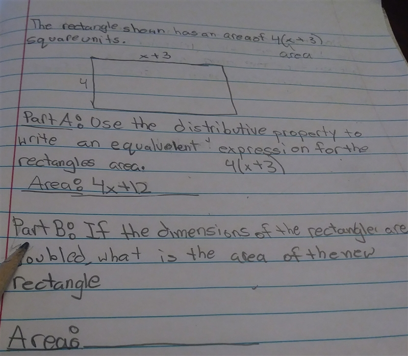 If the dimensions of the rectangle are doubled what is the area of the new rectangle-example-1