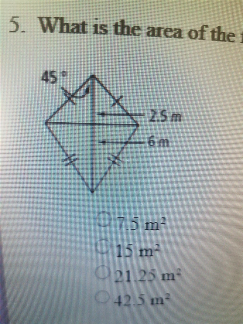 What is the area of the figure below-example-1