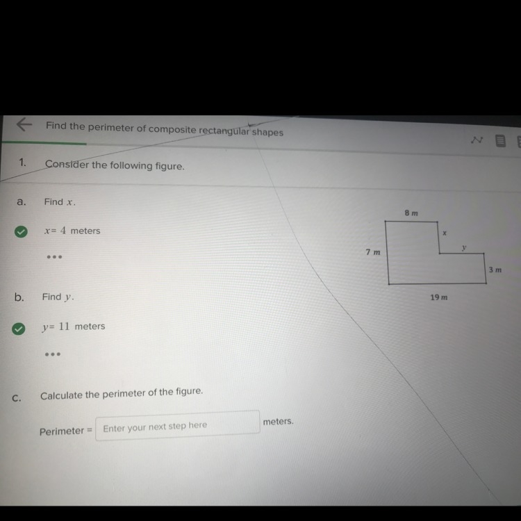 Calculate the perimeter of the figure-example-1