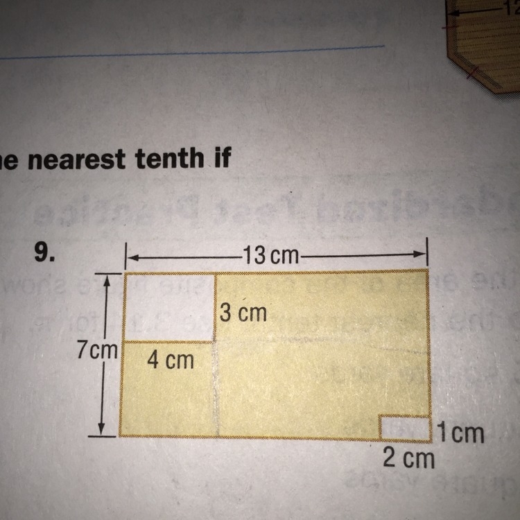 Find the area of the shaded region. Round to the nearest tenth if necessary-example-1