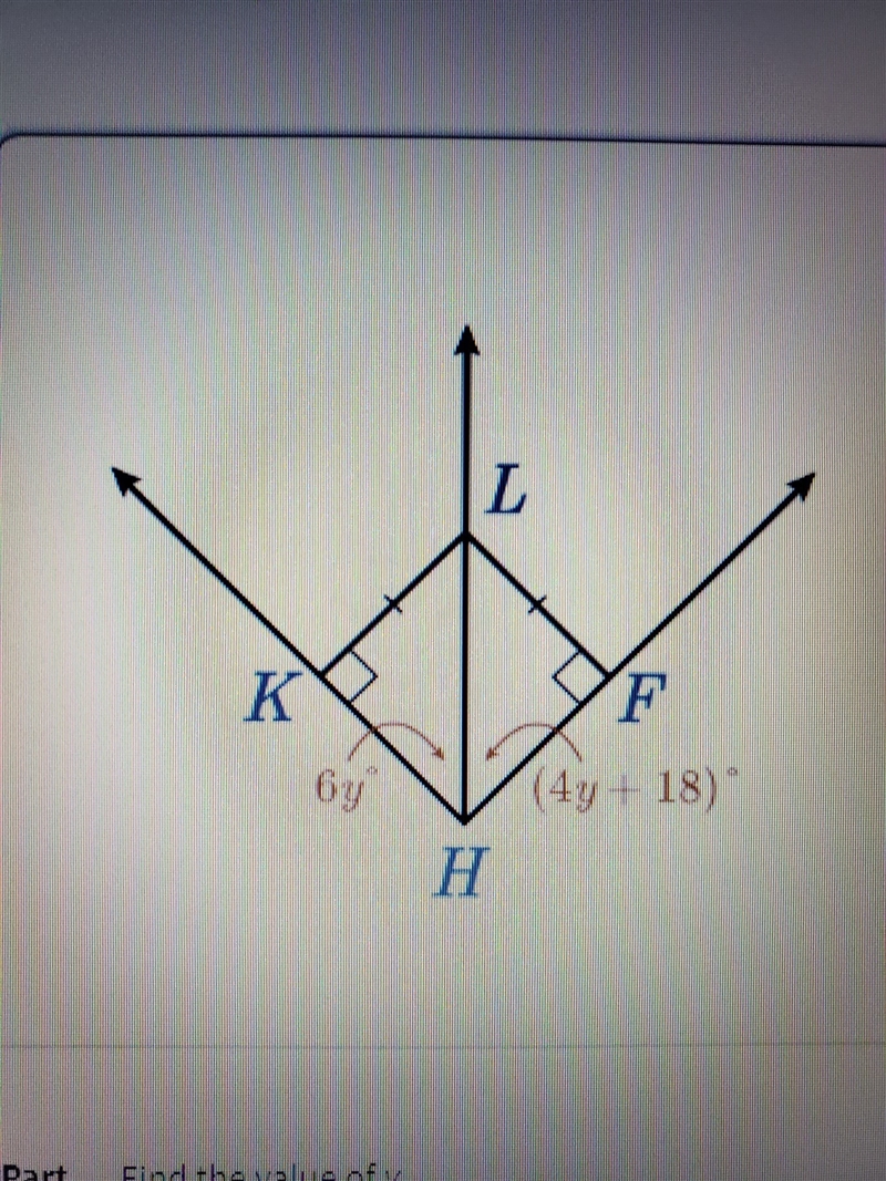 Find the value of y possible answers are: A. y=1.8 B. y=7.2 C. y=9 D. y=16.2-example-1