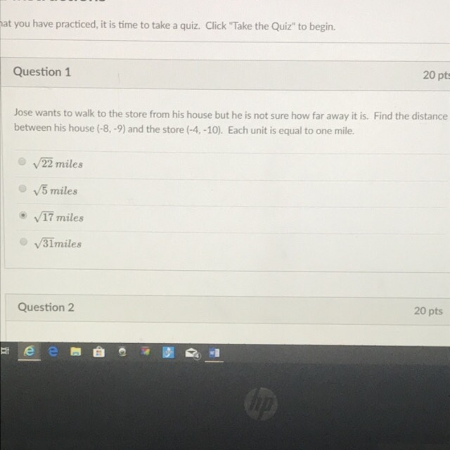 Find the distance between his house-example-1