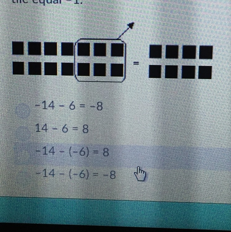 Write a number sentence for the model. Let one white tile equal +1 and one black tile-example-1