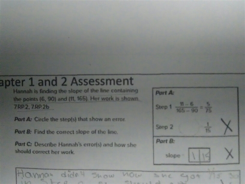 What is the slope for (6,90) and (11,165-example-1