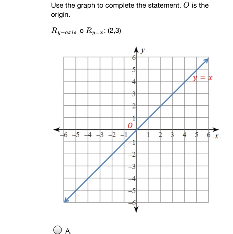 A(-3,2) B(-2,-3) C(3,-2) D(2,-3) Geometry math question no Guessing-example-1