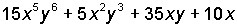 Factor the following expression using the greatest common monomial factor:-example-1