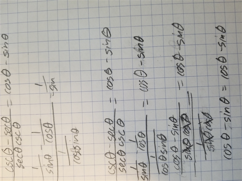 TRIG PROOF! This was a bit tricky and has a huge weightage in my grade did i do it-example-1