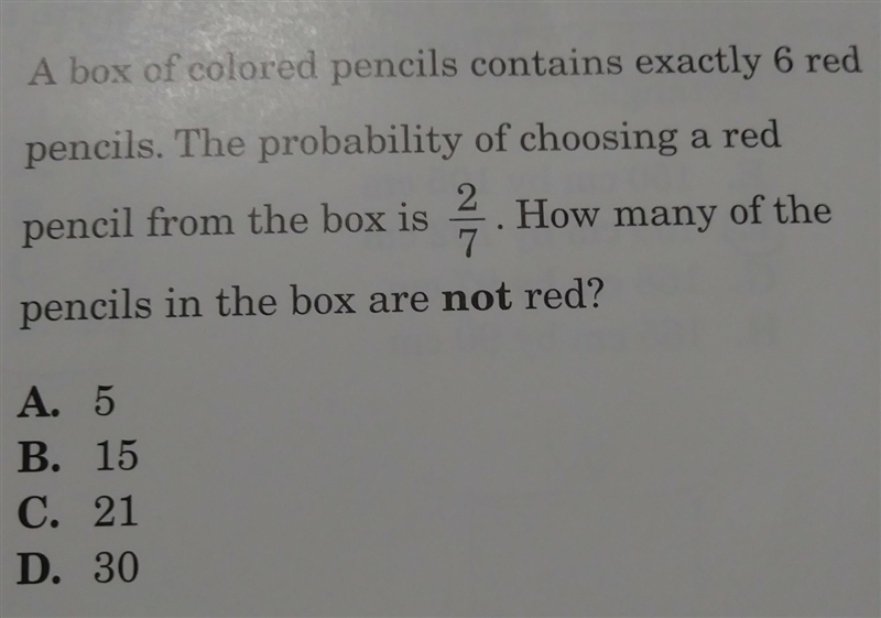 How many pencils in the box are not red?-example-1