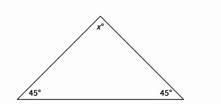 Look at the figure. Find the value of x. 100 80 45 90-example-1