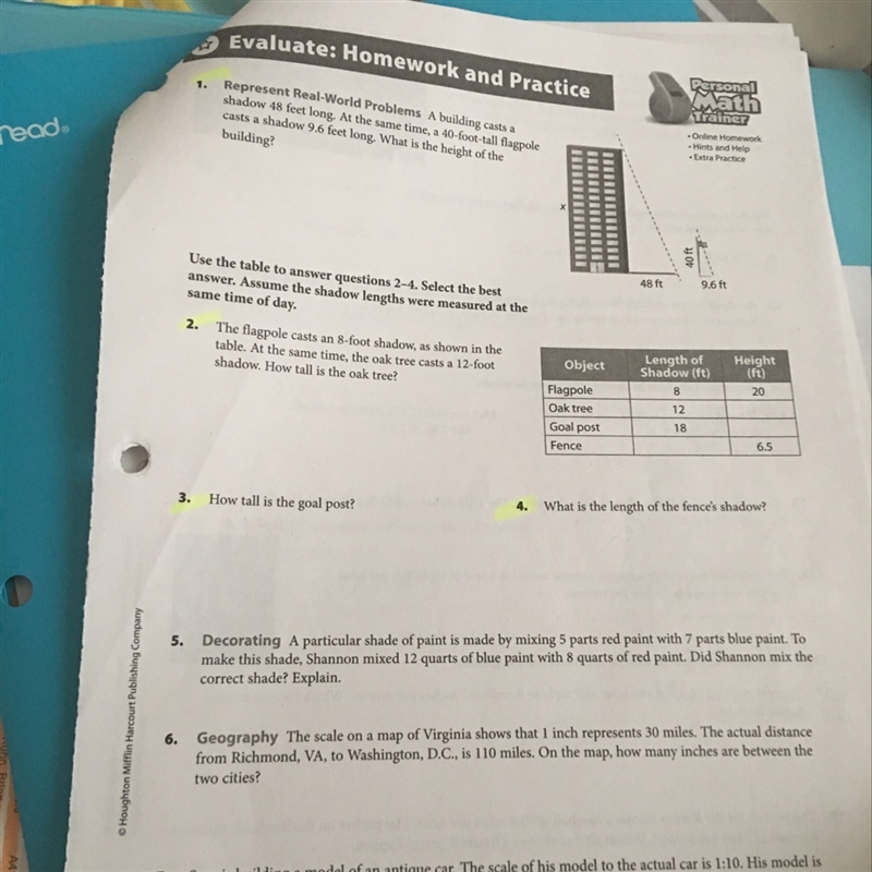 HELP ASAP....1-4 please use the chart for help on the right side-example-1