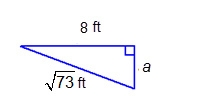 What is the length of the unknown leg in the right triangle 3 ft 9 ft-example-1