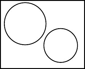 Choose the required figure. Two circles that have exactly two common tangents: Which-example-3