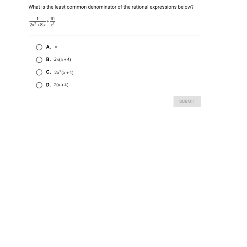 What is the least common denominator of the rational expressions below-example-1