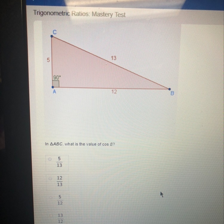 In ABC, what is the value of cos B?-example-1