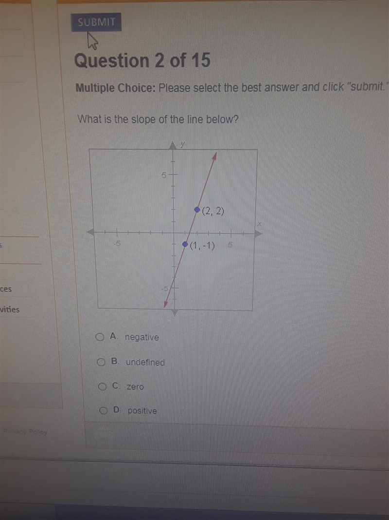 What is the slope of the line below-example-1