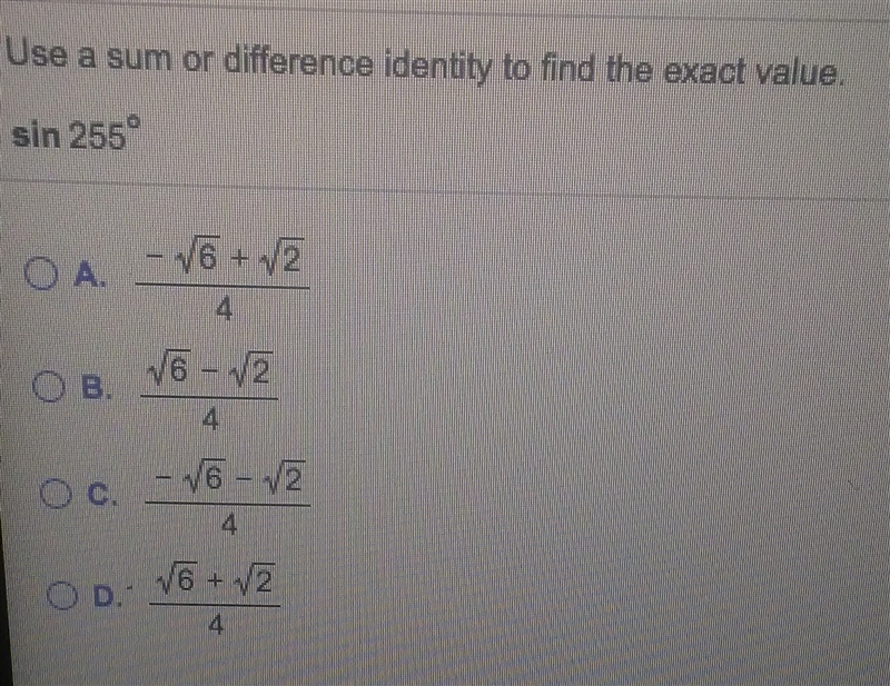 Can someone please help me? How do I solve for the exact value?-example-1