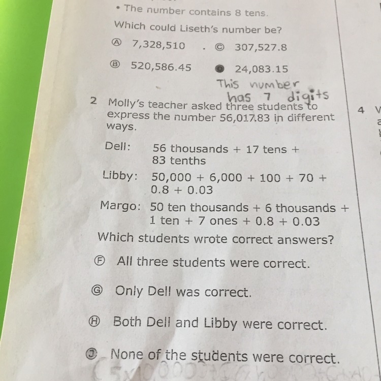 I need help answering the question 2 and showing my work-example-1