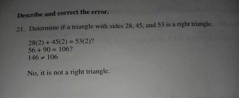 Algebra 1, Describe and Correct the error. Thanks in advance.-example-1