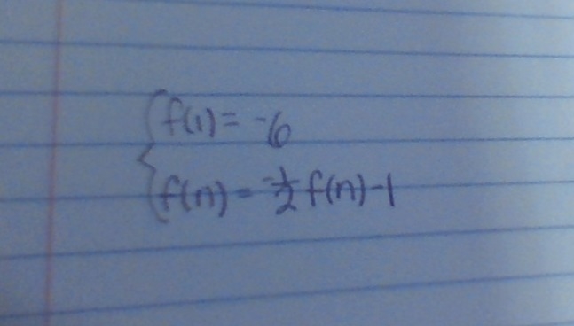 A Geometric Sequence Given By The Recursive Formula, Write The First Five Terms Of-example-1