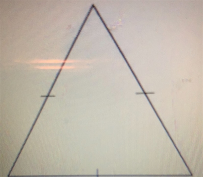 Which is a correct classification for the triangle? a. obtuse triangle b. equilateral-example-1