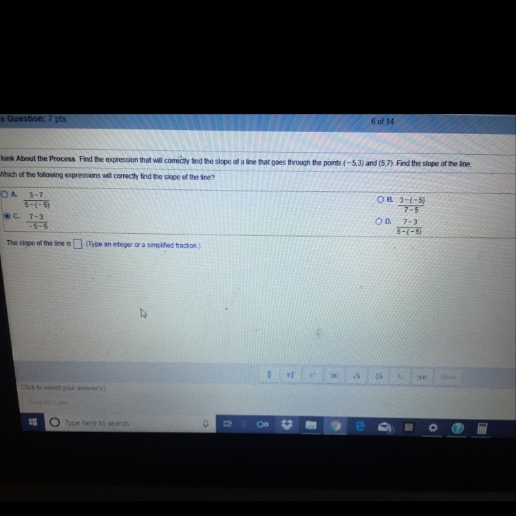 Is C correct? and what goes in the box?-example-1