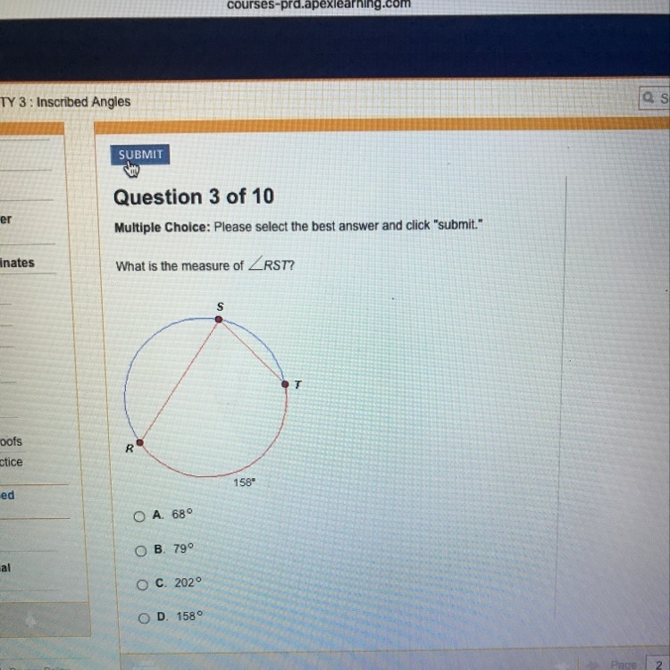 What is the measure of RST?-example-1