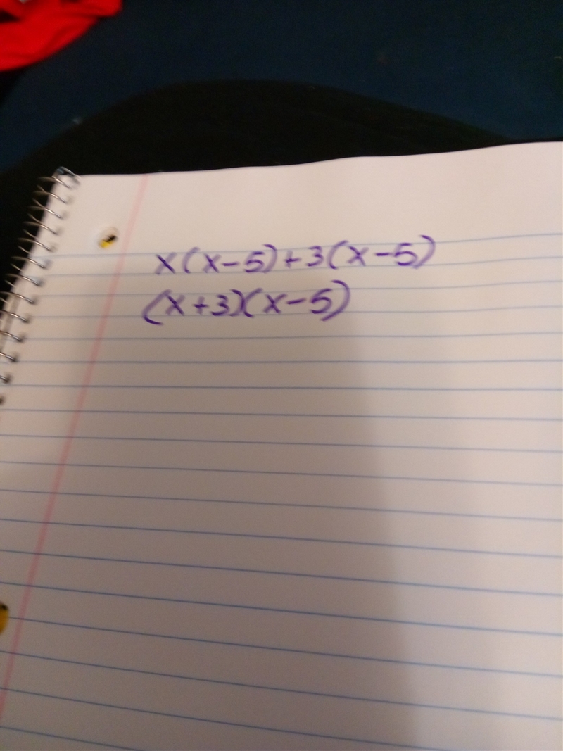 X(x-5)+3(x-5) Please answer this-example-1