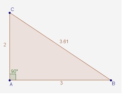 Select the correct answer. In Δ``ABC, which trigonometric ratio equals `3/2`? A. sin-example-1