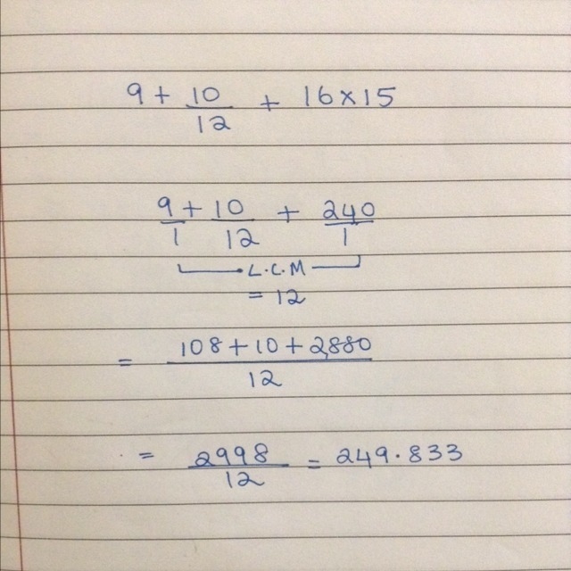 9+10/2+16*15 in order of operatipon-example-1