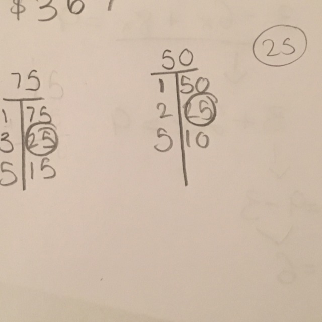 What is the gcf of 50 and 75-example-1