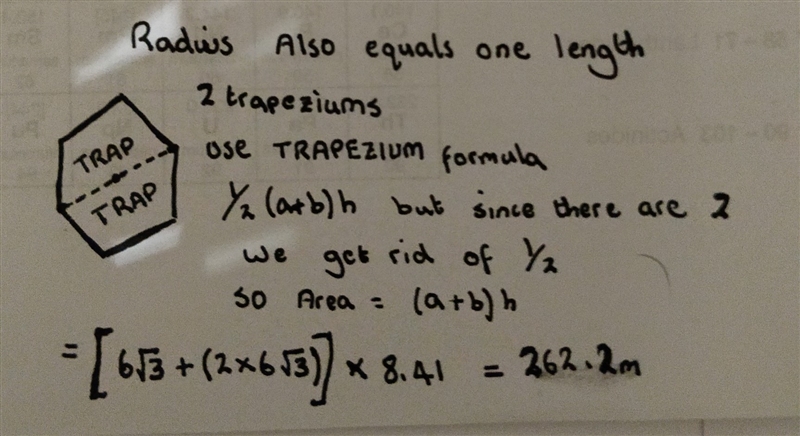 2. Find the measure of each numbered angle 16. Find the area with the given radius-example-3