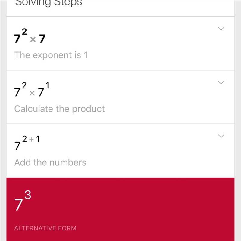 Evaluate 7³=7•7•7=343-example-1