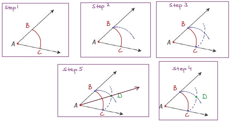 Help me please on a math question?:) What are the steps for using a compass and straightedge-example-1