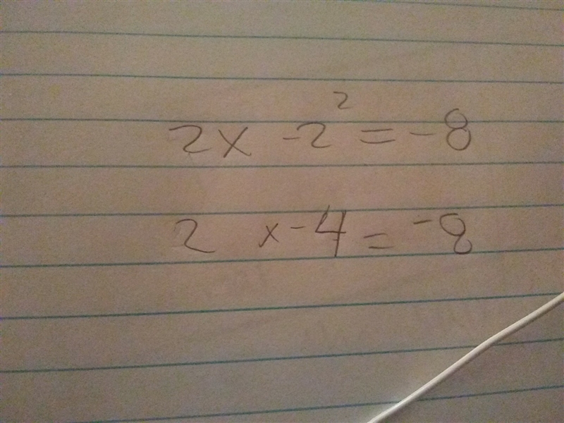 Given 2x² = -8, x is a. -2 b. 2 c. 2i or -2i d. 4i or -4i-example-1